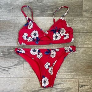 Floral bathing suit